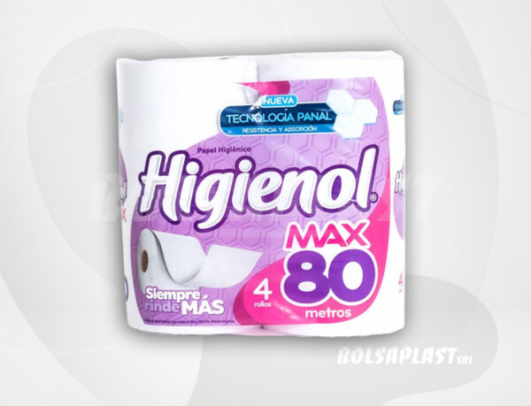 papel Higiénico Higienol Max 80